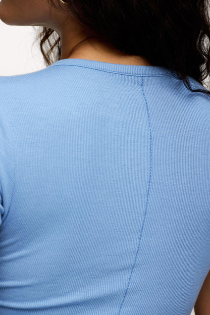 Slinky Rib Tee | Harbor
