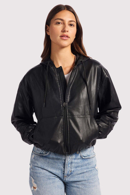 Vegan Leather Jacket | Black