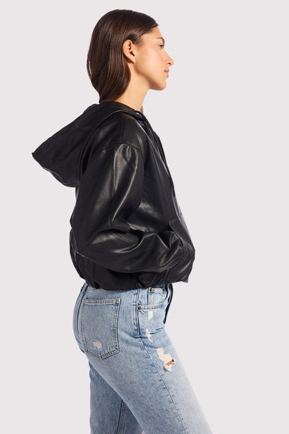 Vegan Leather Jacket | Black