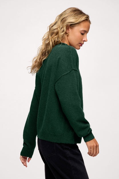 Cozy Knit Mockneck Sweater | Hunter