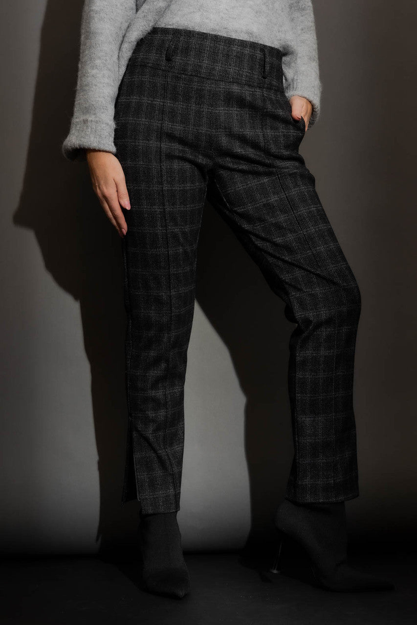Charcoal Check Cigarette Pant Charcoal Check