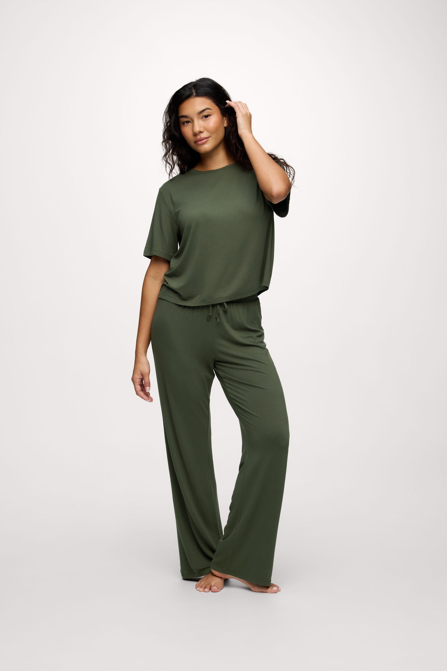 Pajama Set | Darkest Olive