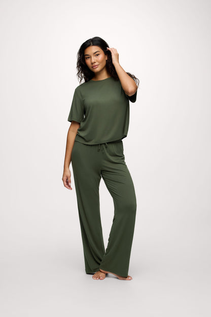 Pajama Set | Darkest Olive