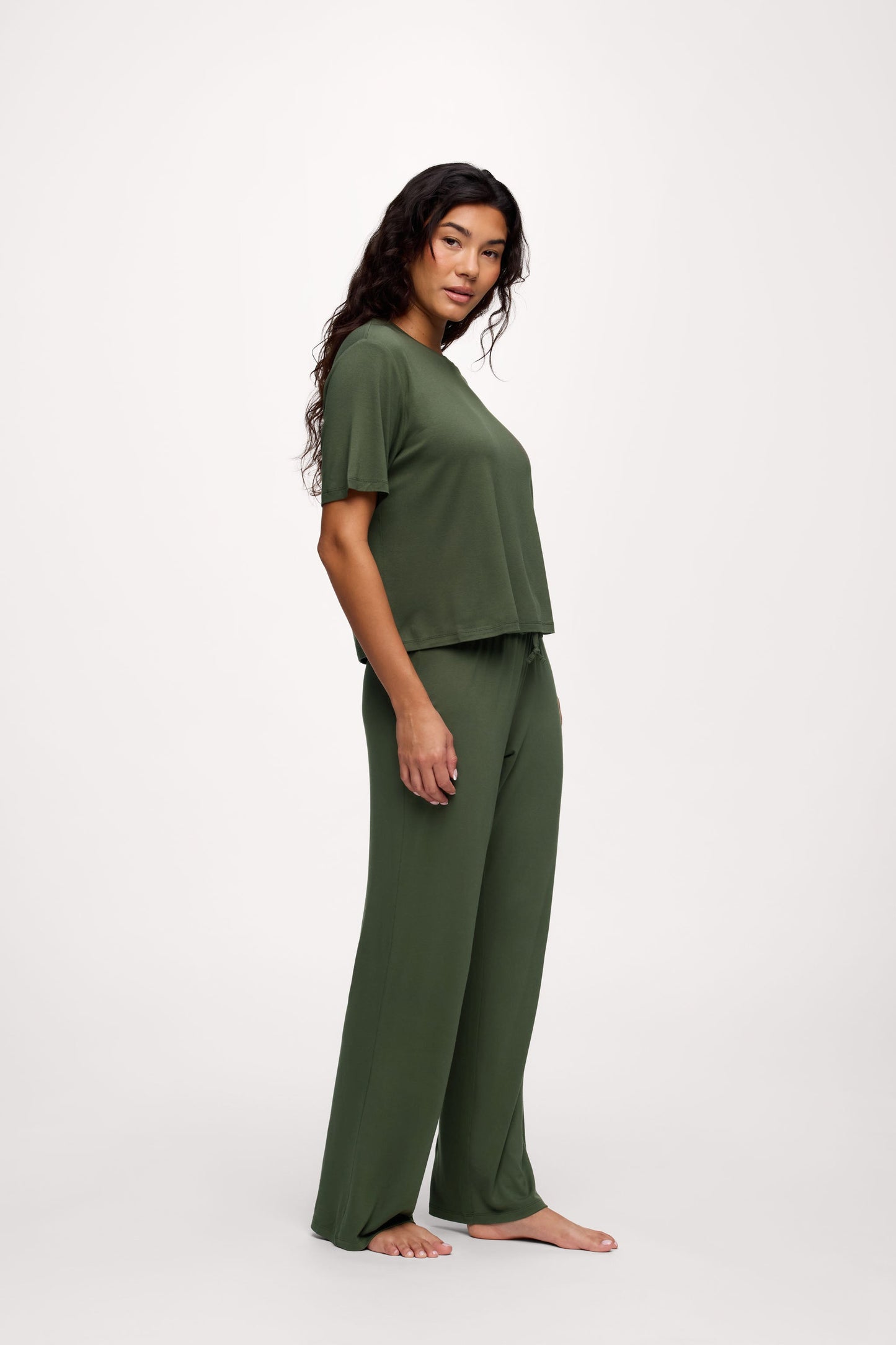 Pajama Set | Darkest Olive