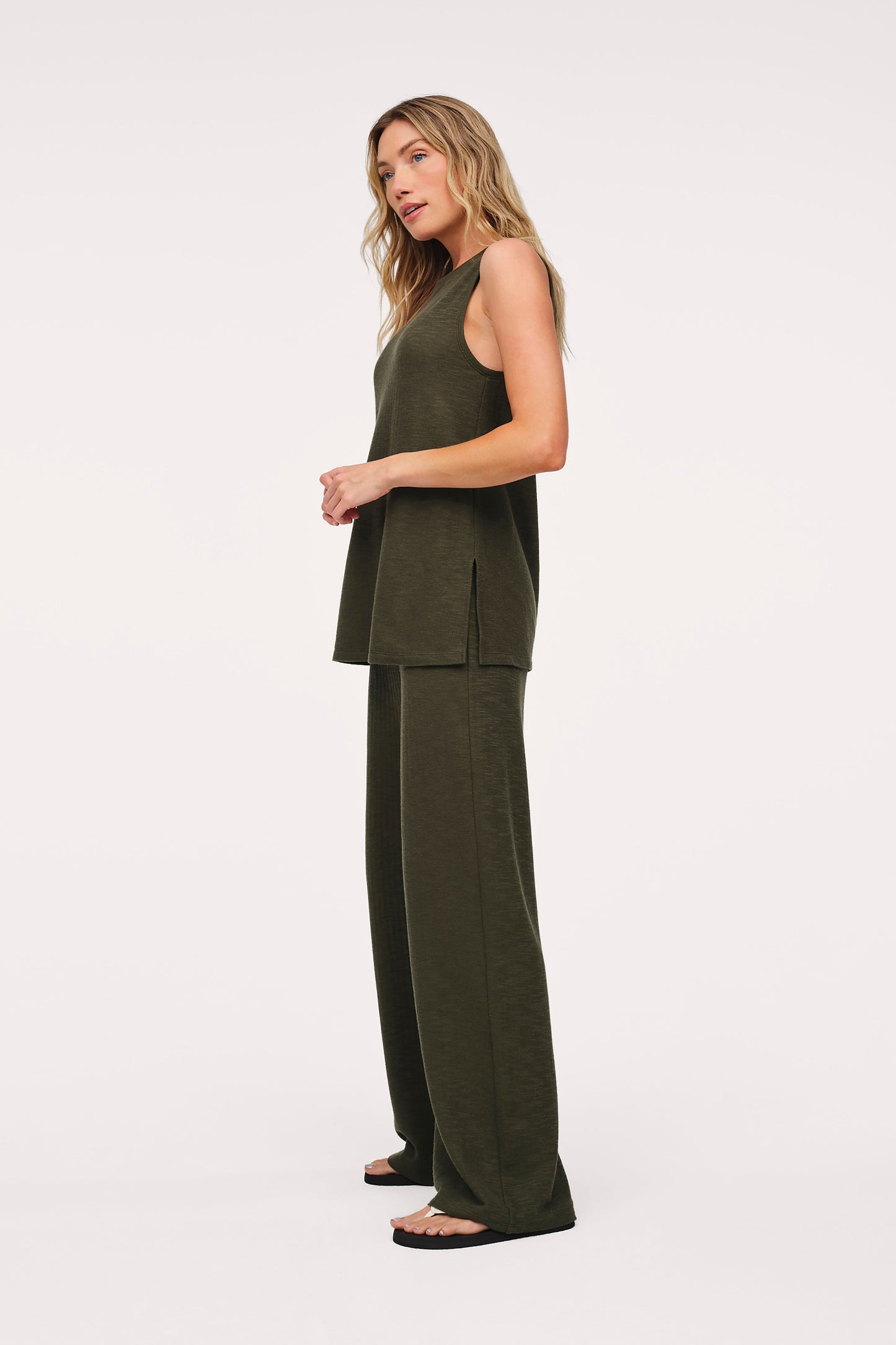 Resort Pant Set | Darkest Olive