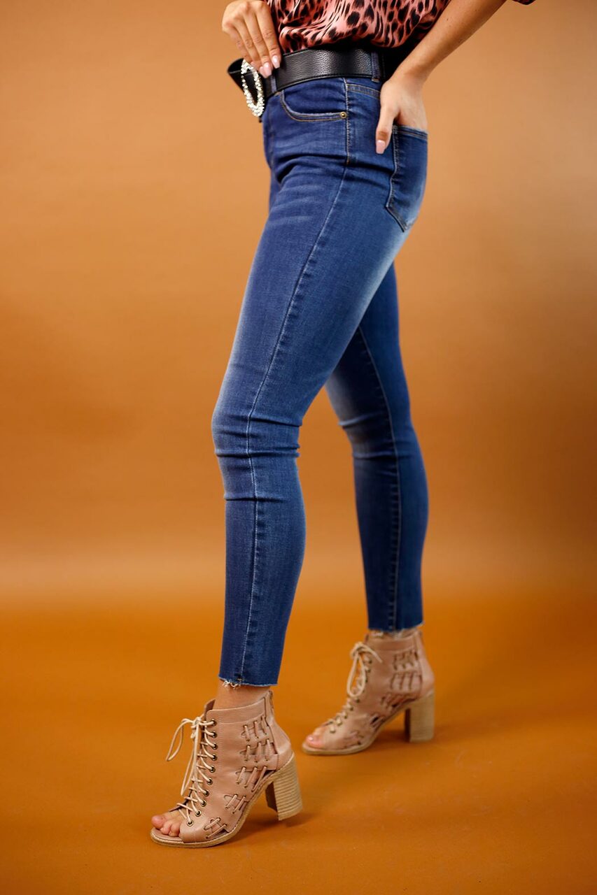Chambray Lizzie Slim Jean - SALE
