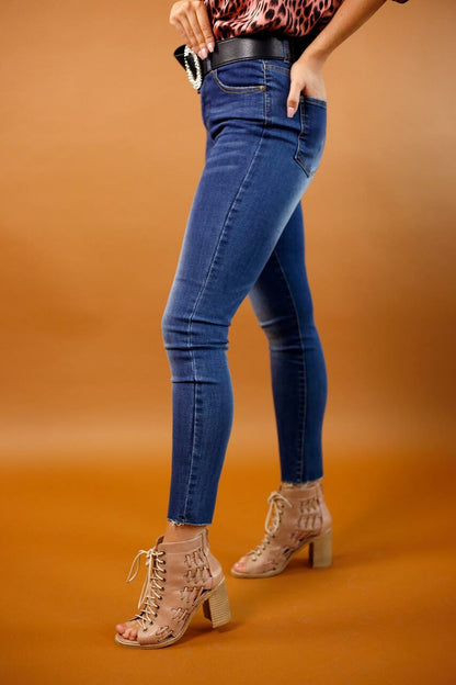Chambray Lizzie Slim Jean - SALE