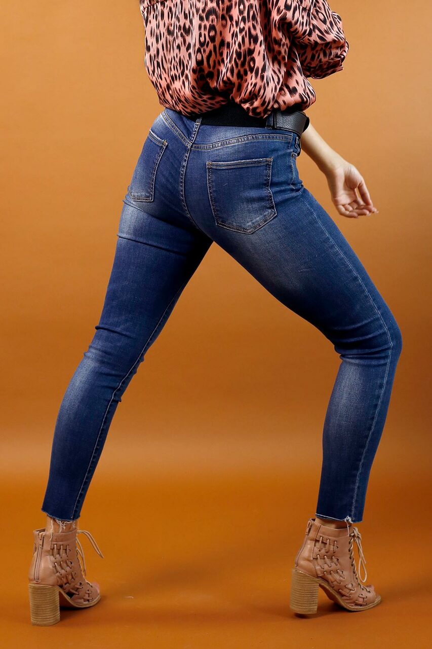 Chambray Lizzie Slim Jean - SALE