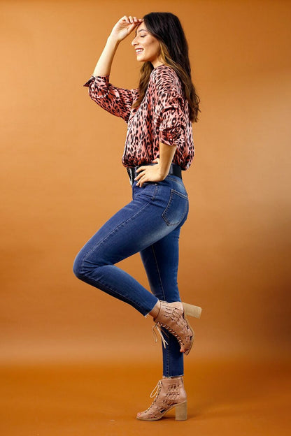 Chambray Lizzie Slim Jean - SALE