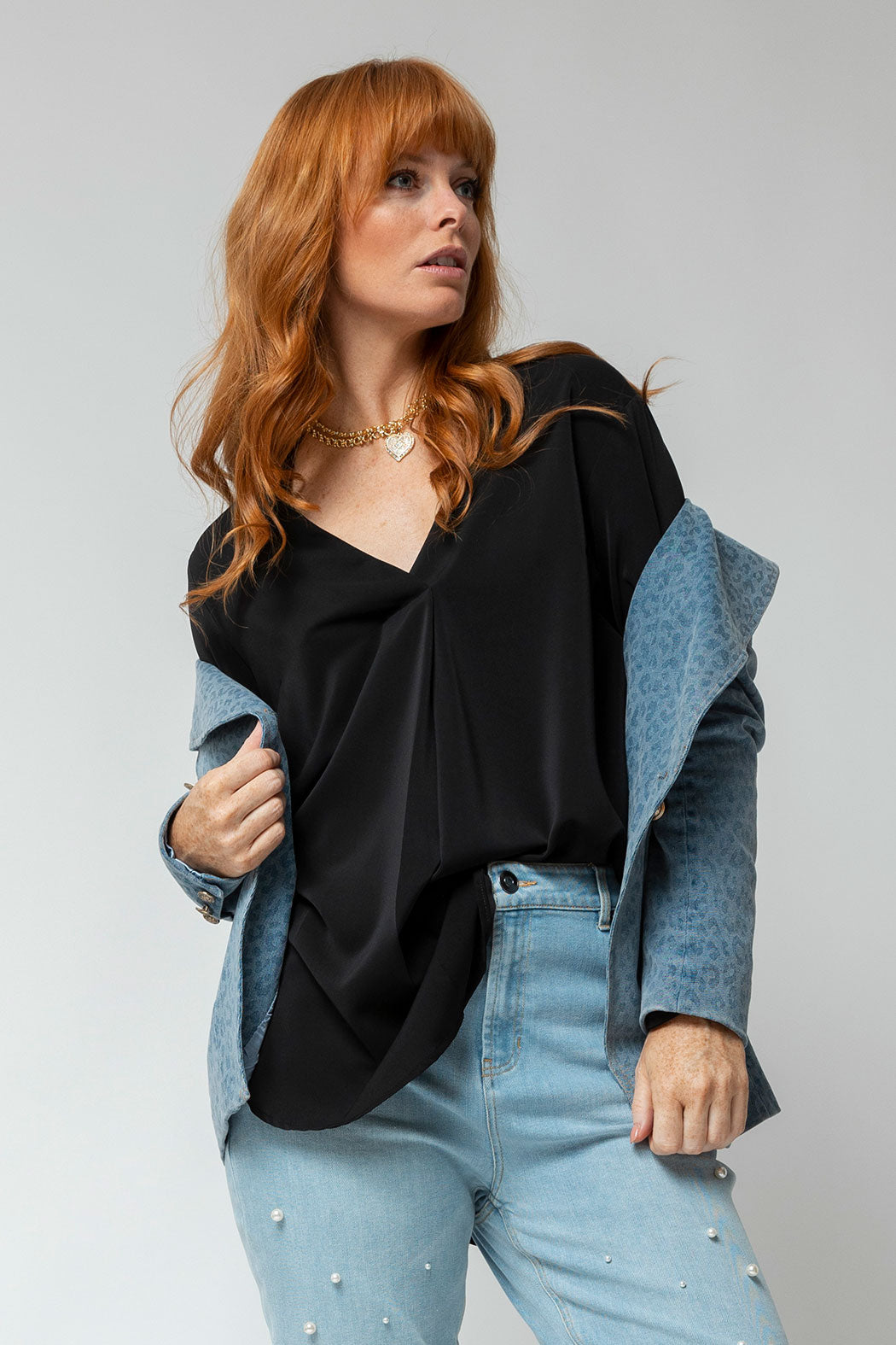Black Soft Touch Sydney Blouse