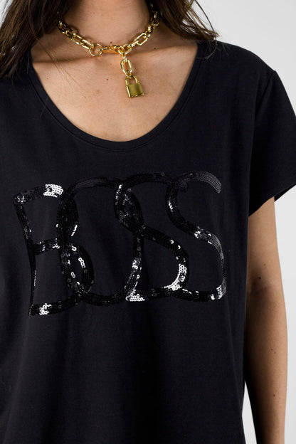 Black Boss Boyfriend T - Shirt