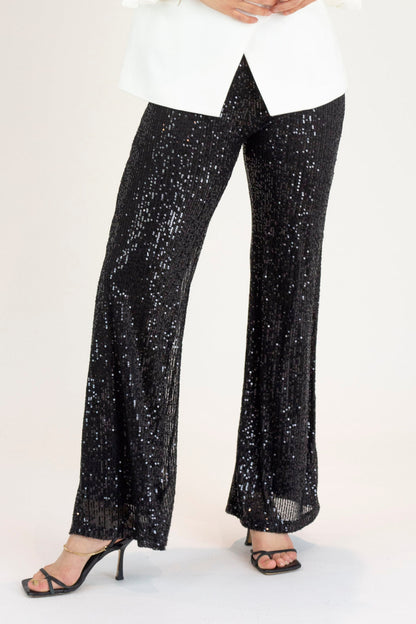 Black Sequin Flare - Final Sale