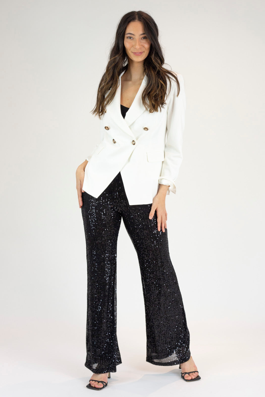 Black Sequin Flare - Final Sale