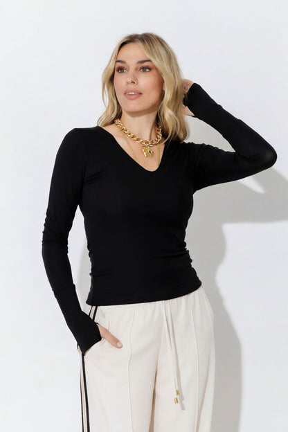 Black Tencel Lust Top