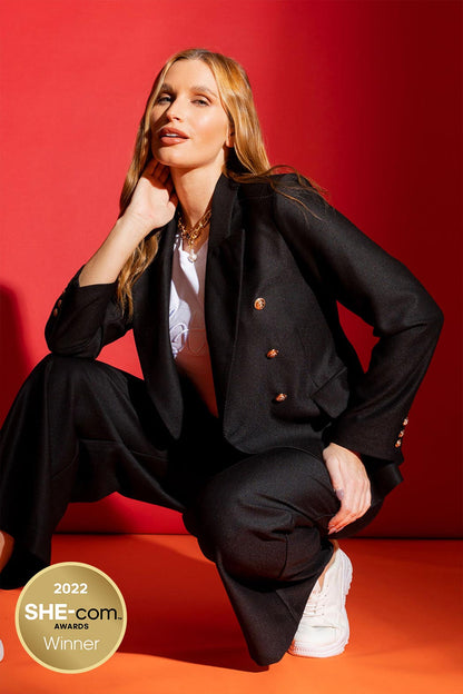 Black Twill Sisca Blazer
