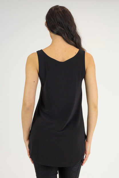 Black and Ivory Layering Cami 2 Pack - 80 cms