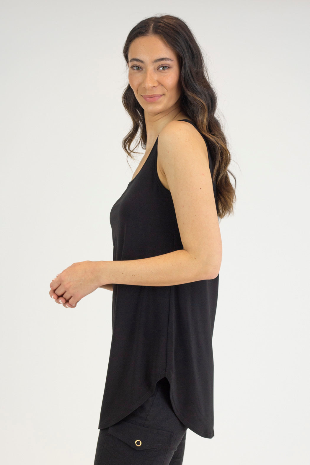 Black and Ivory Layering Cami 2 Pack - 80 cms