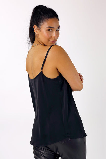 Black Soft Touch Essential Lace Cami - SALE