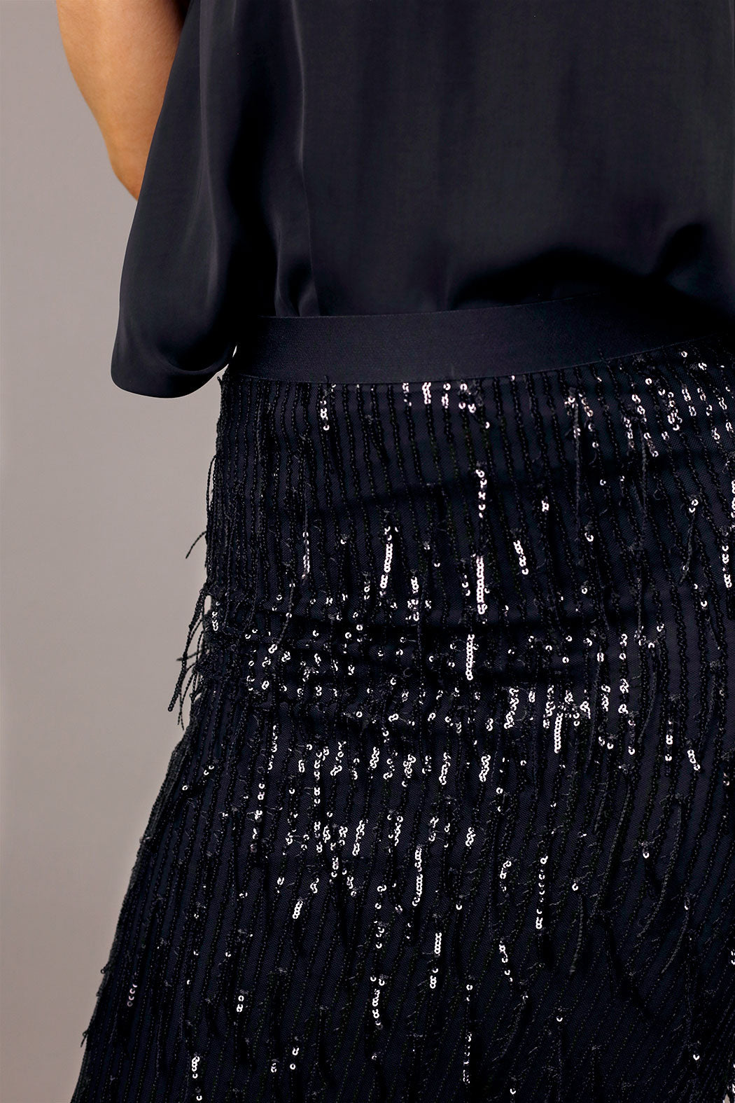 Black Allure Sequin Skirt - SALE