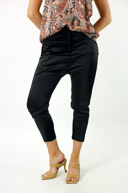 Black Satin Droppie - NT