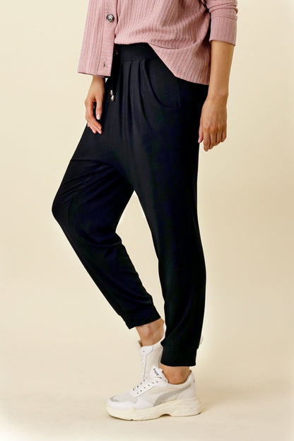 Black Bamboo Slouch Pant - SALE