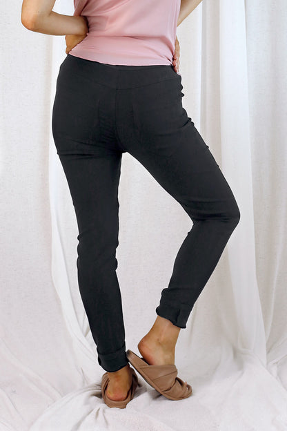 Black Dotty Bengaline Jogger Pant - SALE