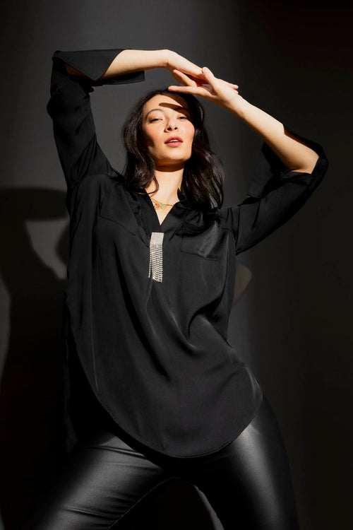 Black Cargo Blogger Shirt