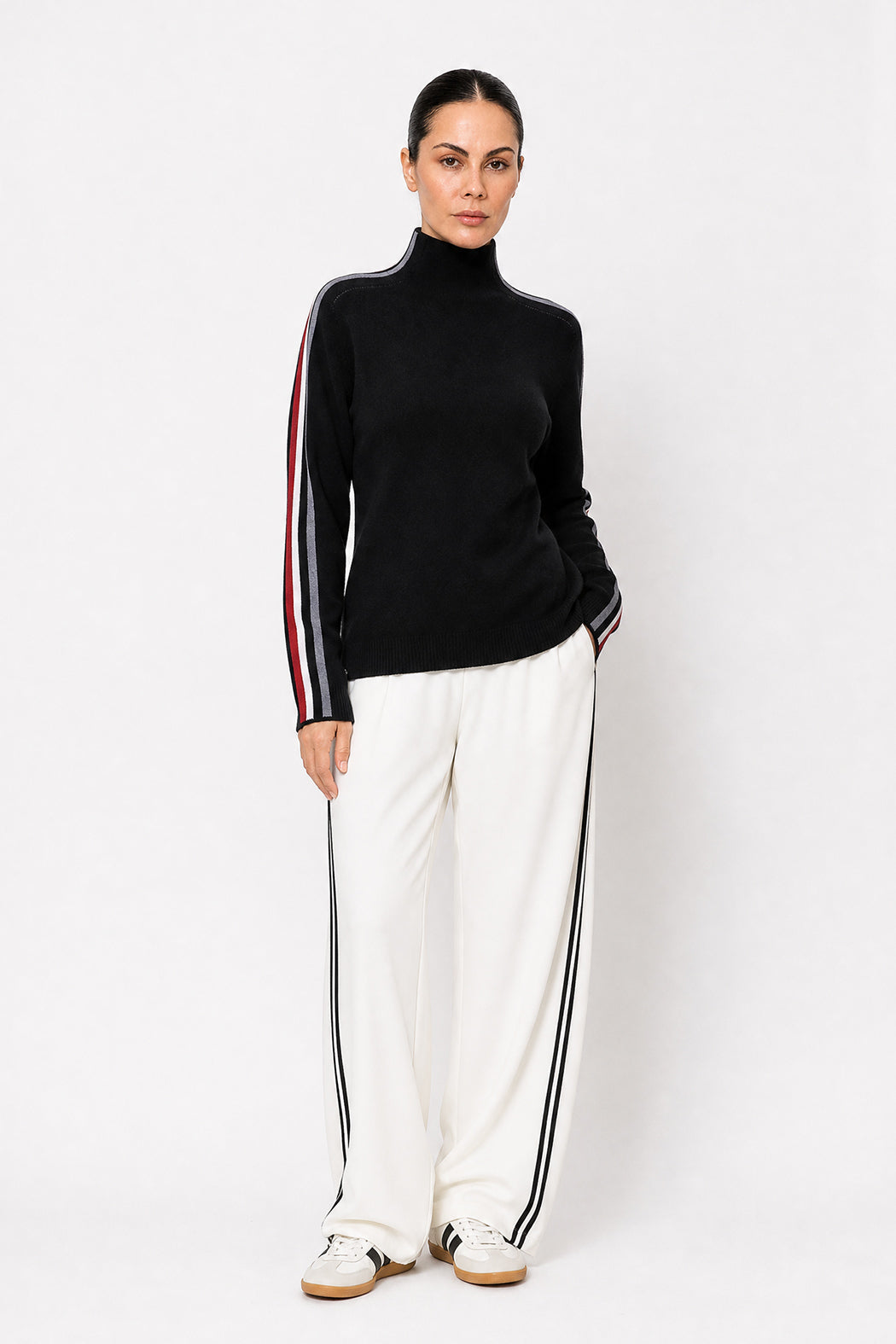 Black Funnel Knit