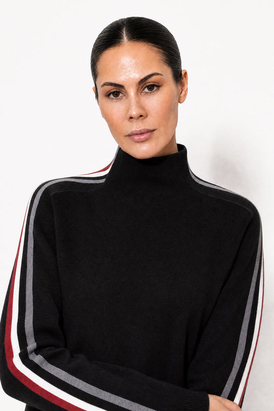 Black Funnel Knit