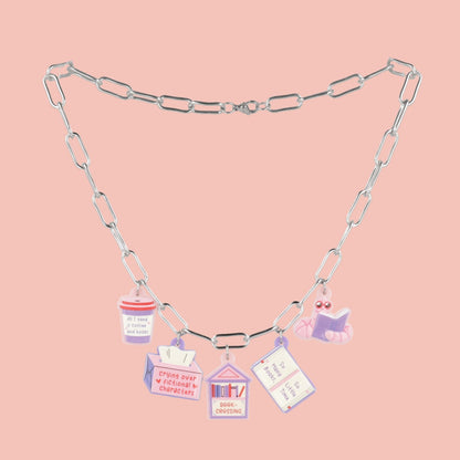 The Book Club Charm Necklace