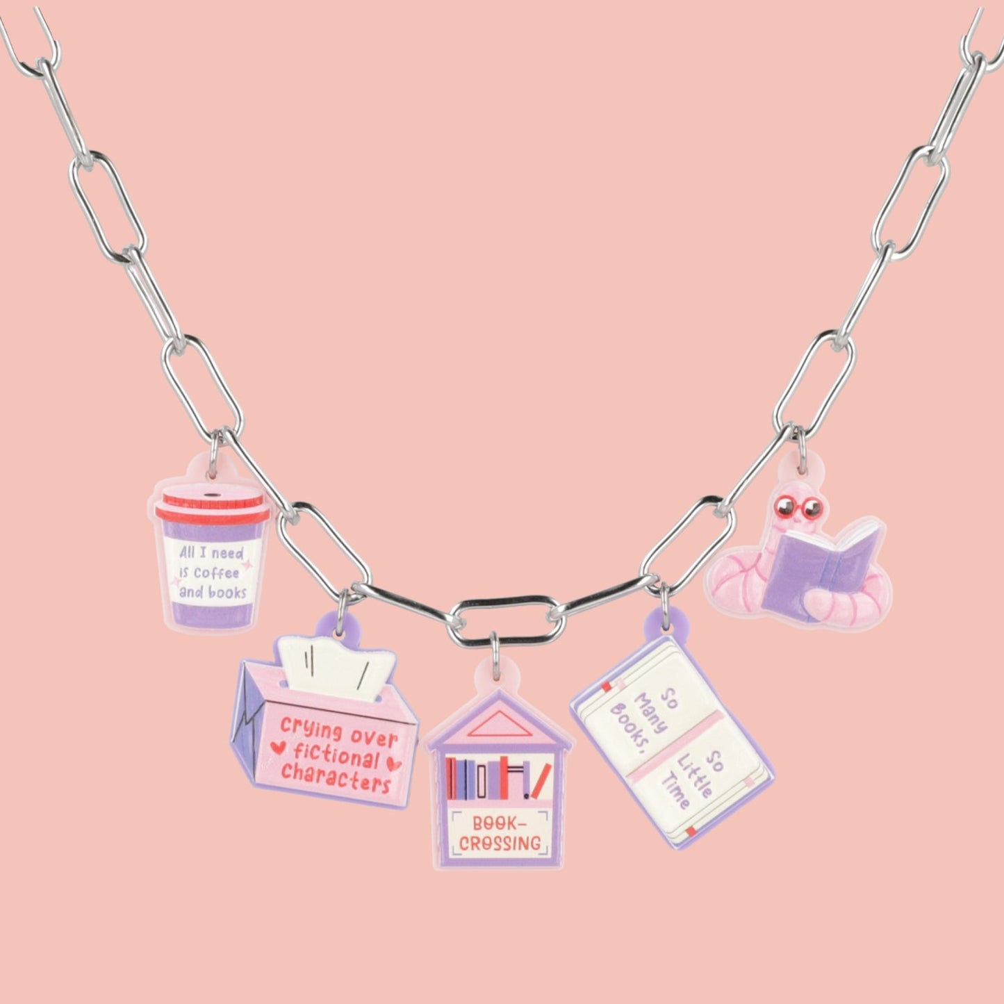 The Book Club Charm Necklace