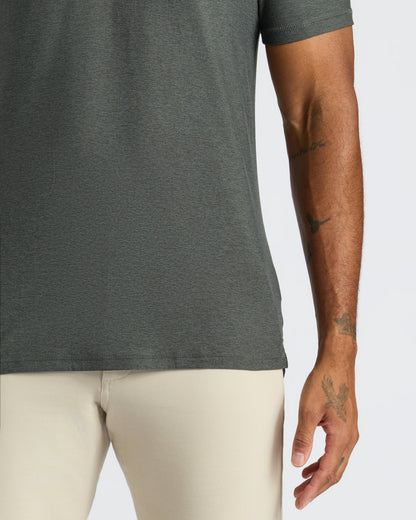Charcoal Heather Gray Classic Polo
