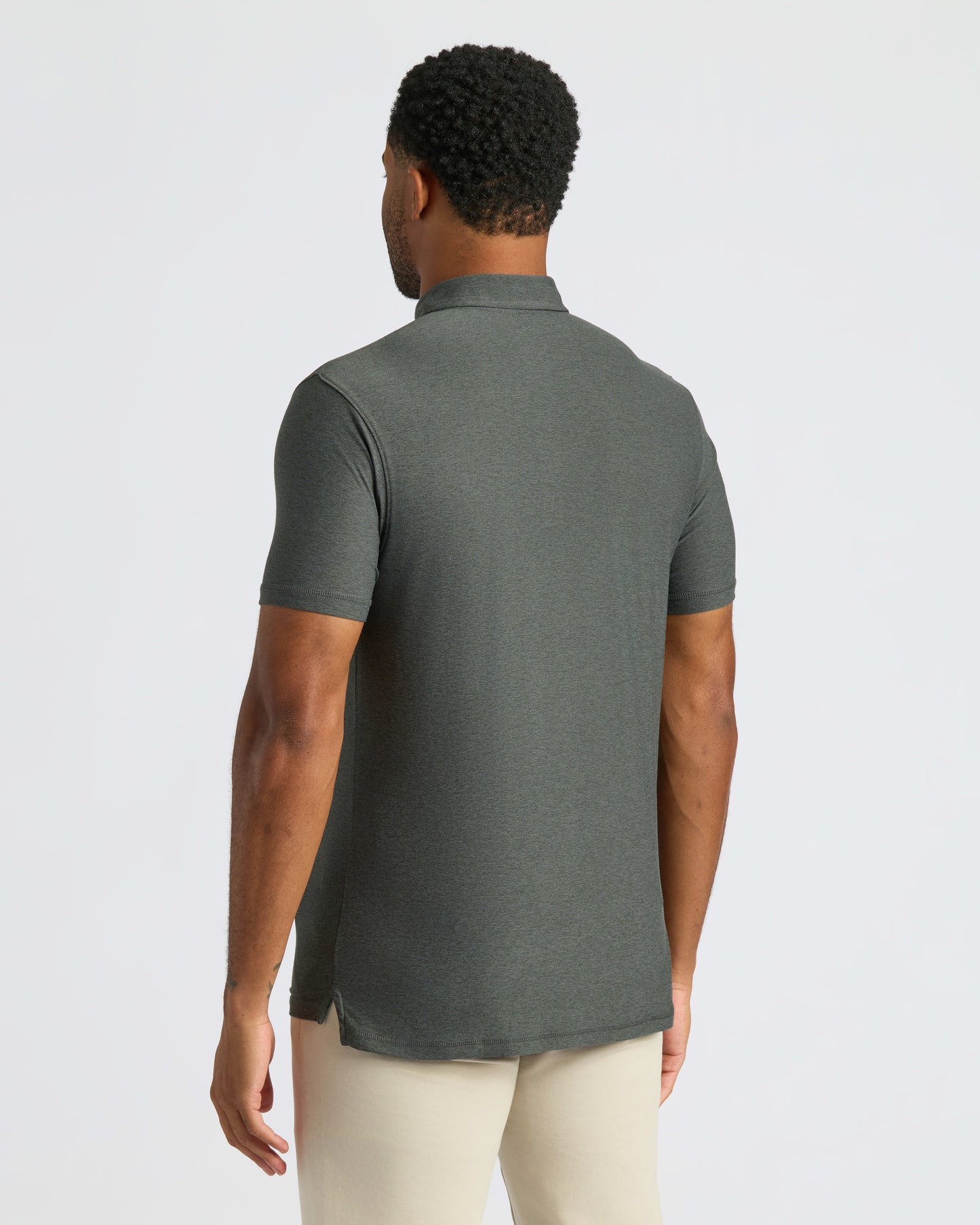 Charcoal Heather Gray Classic Polo