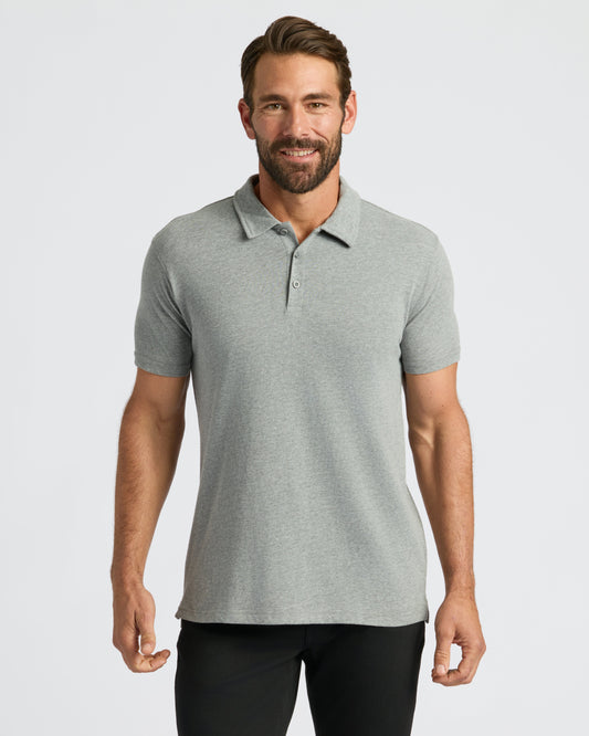Heather Gray Classic Polo