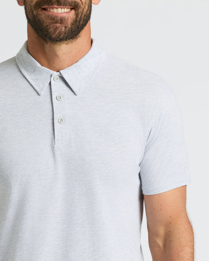 Light Heather Gray Classic Polo