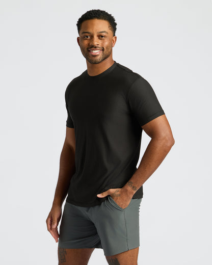 All Black Active Crew 10-Pack