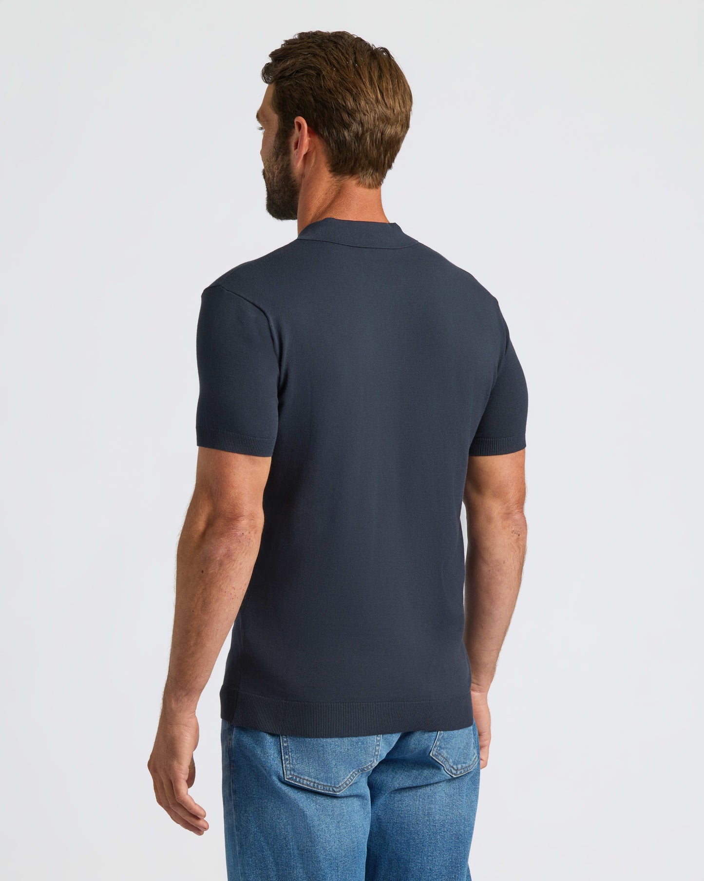 Navy Dressy Polo