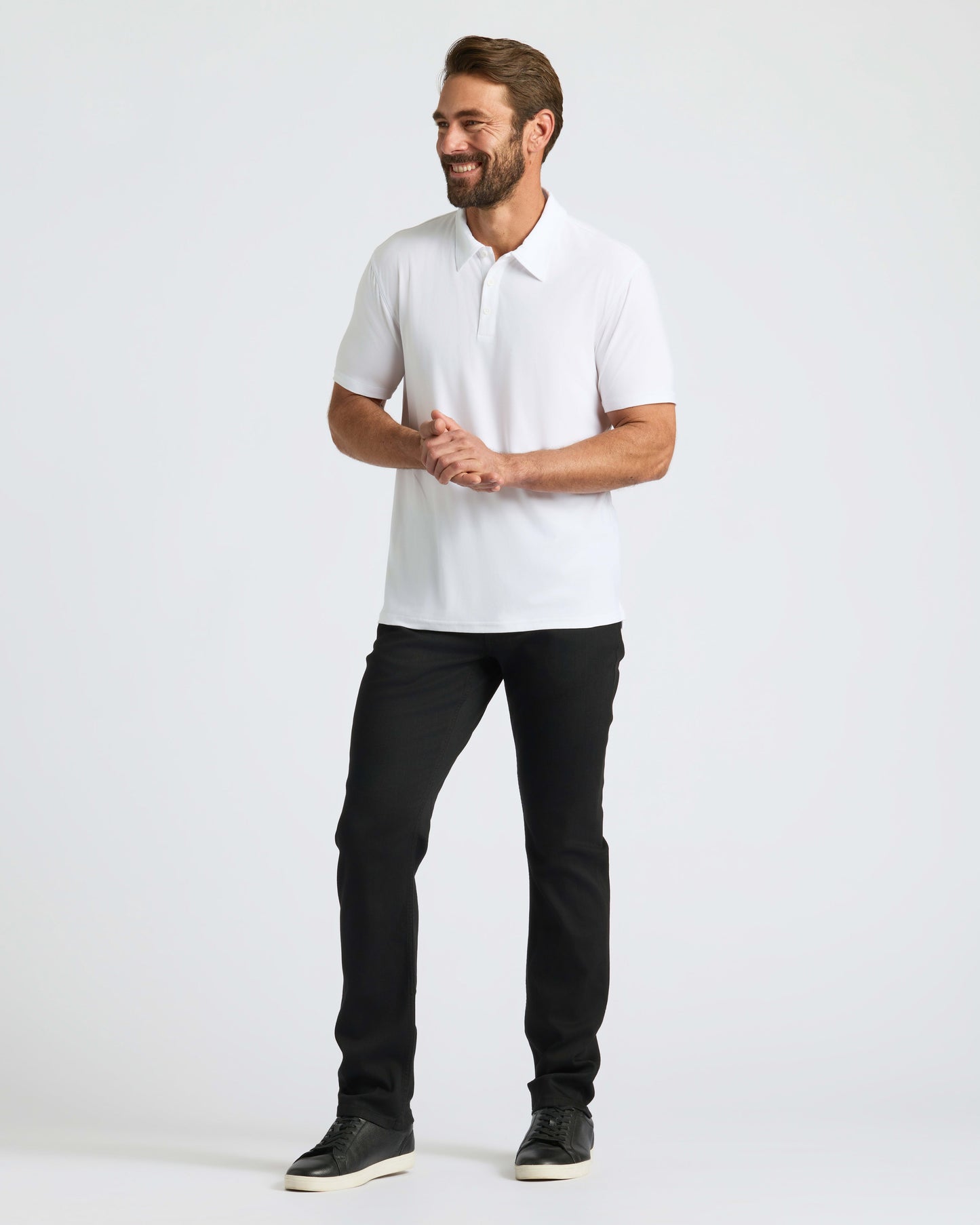 All White Active Polo 6-Pack