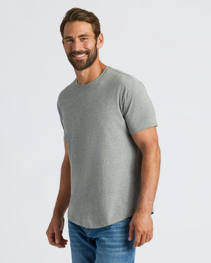 Classic Curved Hem Crew Neck 6-Pack