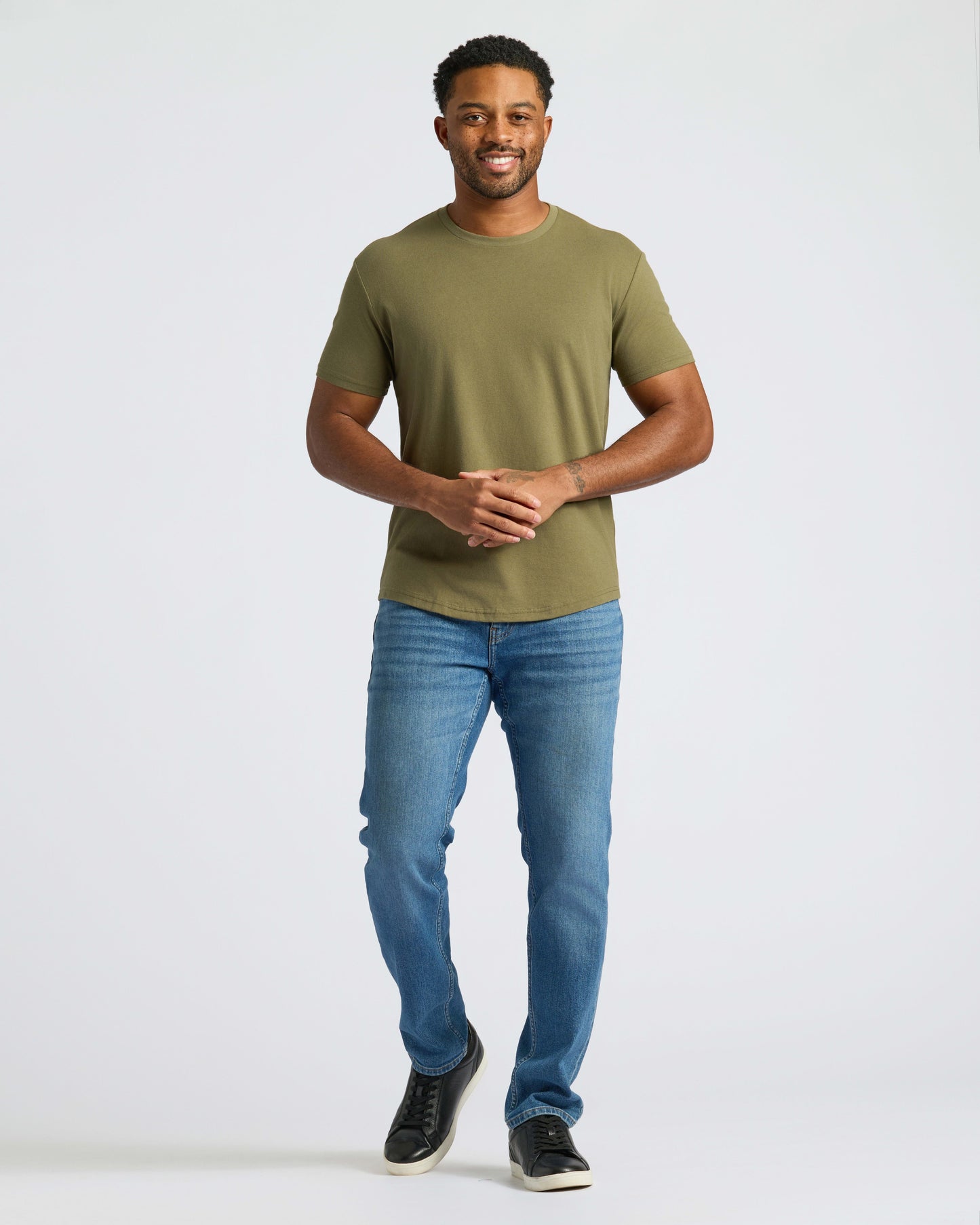 Classic Curved Hem Crew Neck 10-Pack