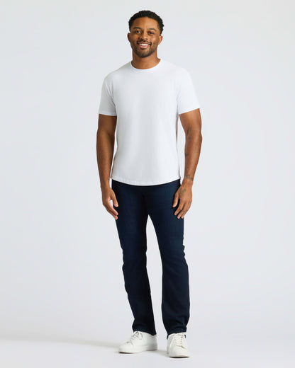 Classic Curved Hem Crew Neck 3-Pack