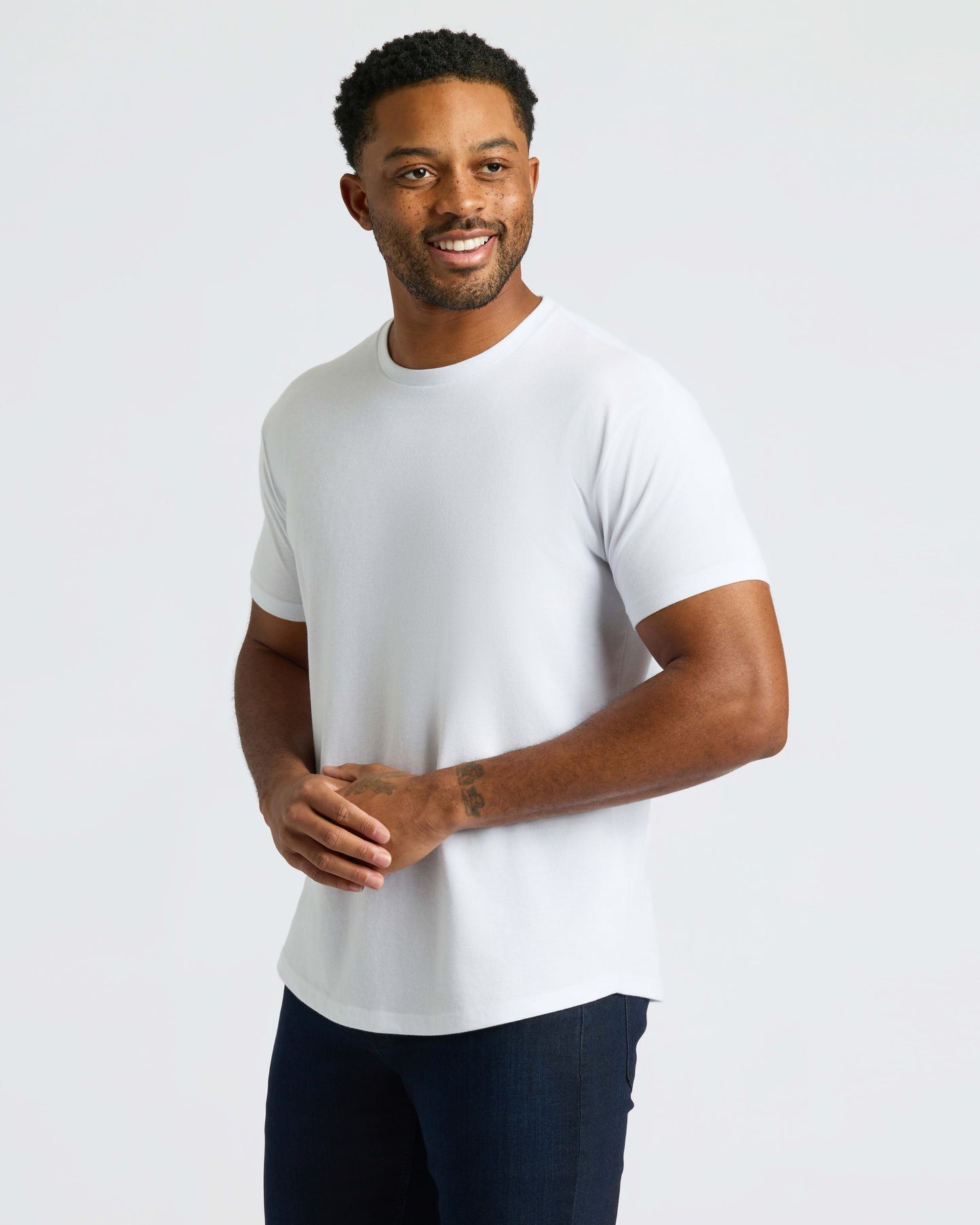 Classic Curved Hem Crew Neck 6-Pack
