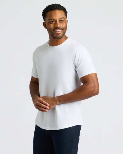 Classic Curved Hem Crew Neck 3-Pack