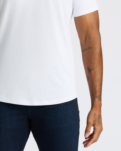 Classic Curved Hem Crew Neck 6-Pack