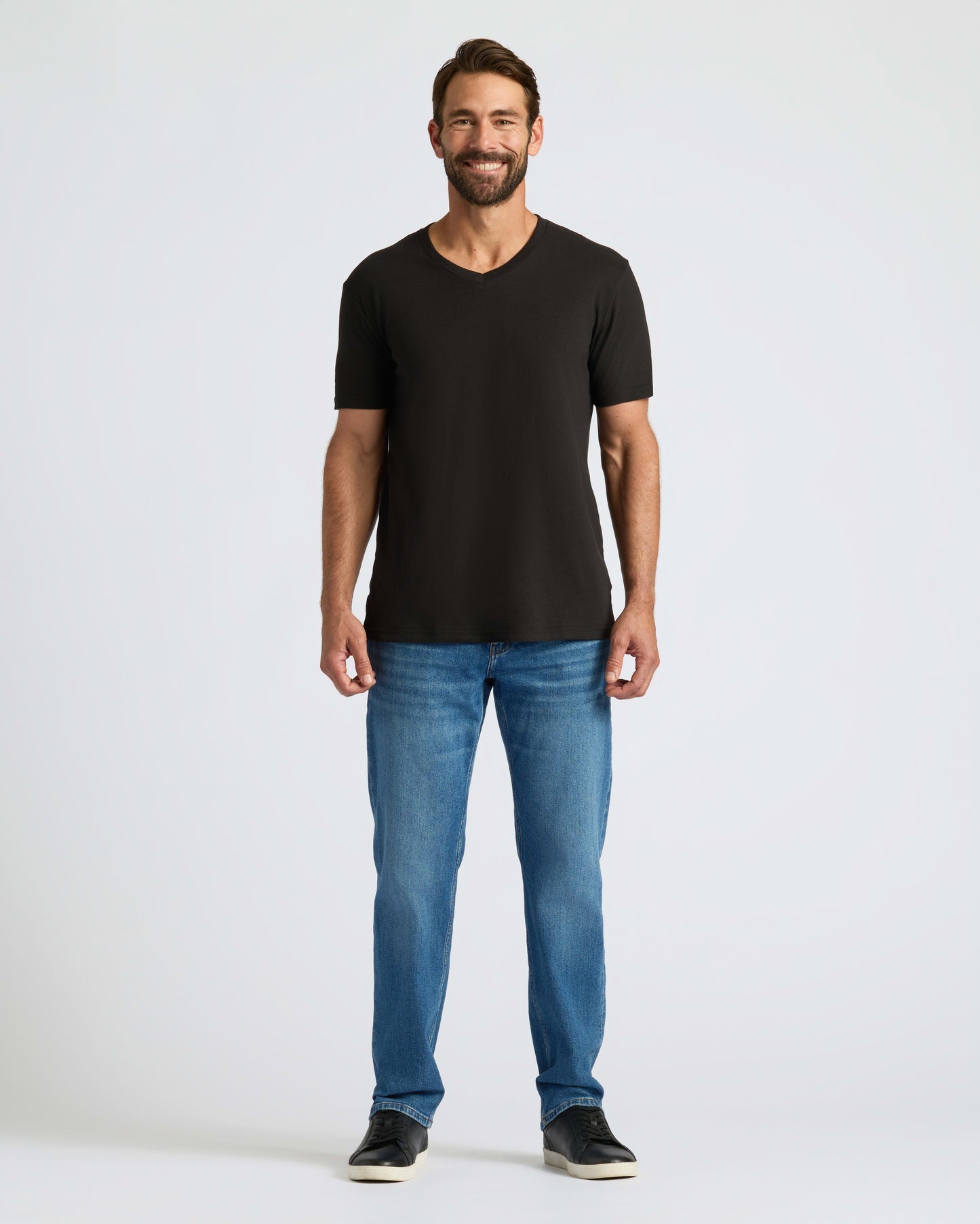 Black & White V-Neck Tee 6-Pack