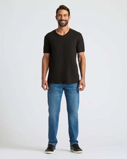 Black & White V-Neck Tee 6-Pack