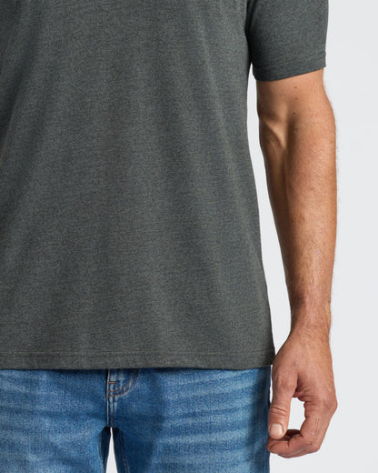 Charcoal Heather Gray Classic V-Neck