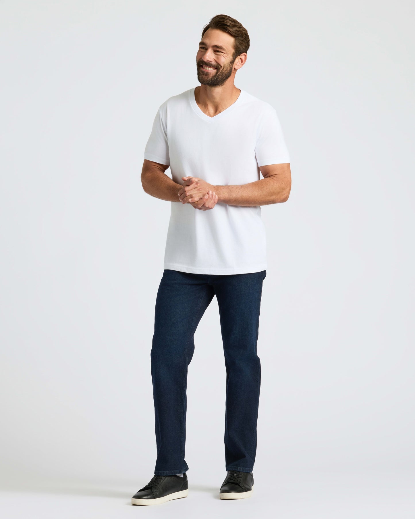 All White Classic V-Neck 10-Pack