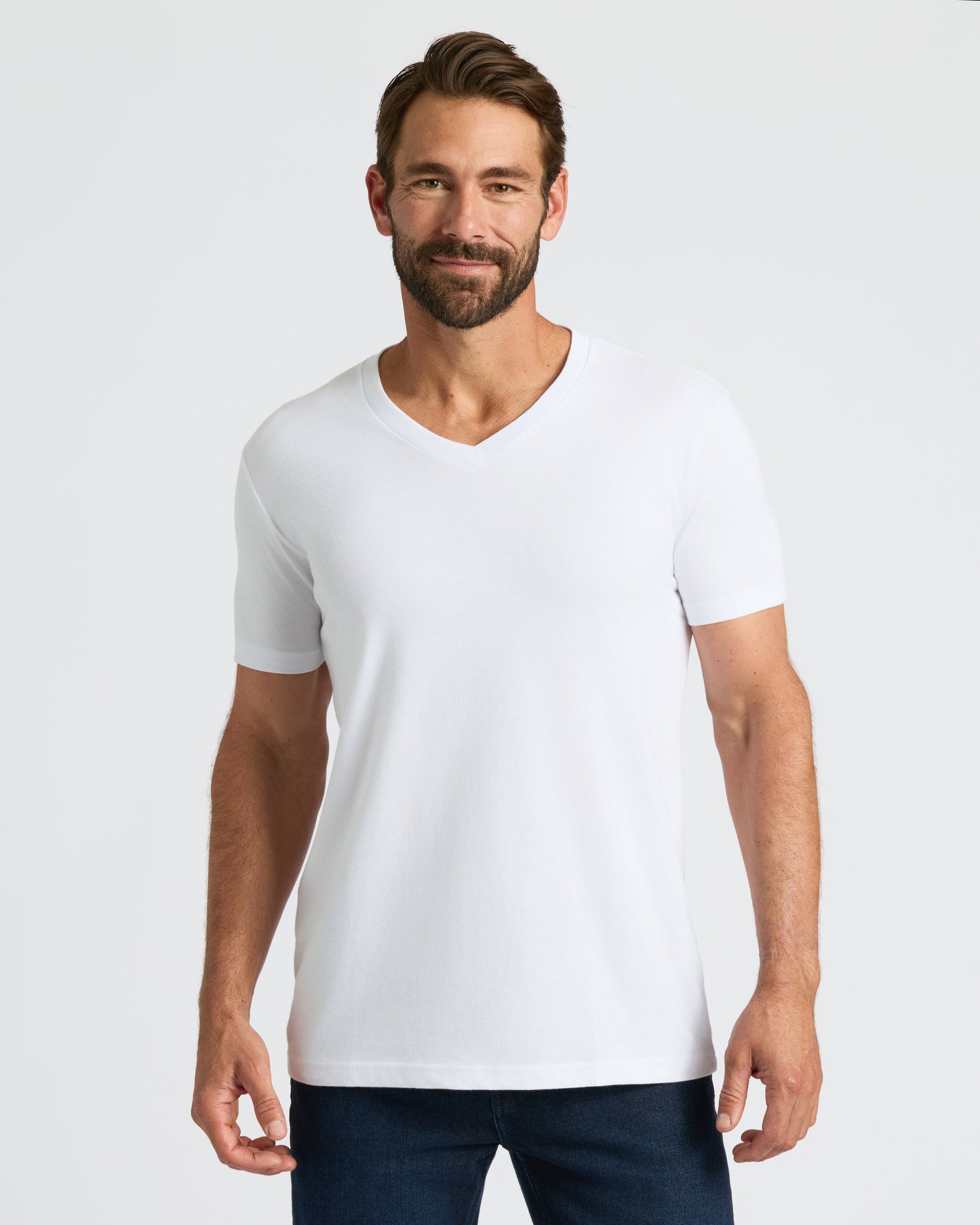 White Classic V-Neck