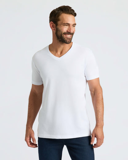 Black & White V-Neck Tee 6-Pack